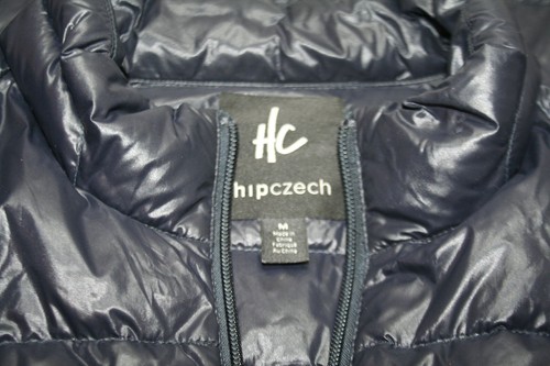 Hip Czech Down Puffer Jacket Mens Medium Blue Hockey Outdoor Activewear *AS-IS* - Picture 2 of 7