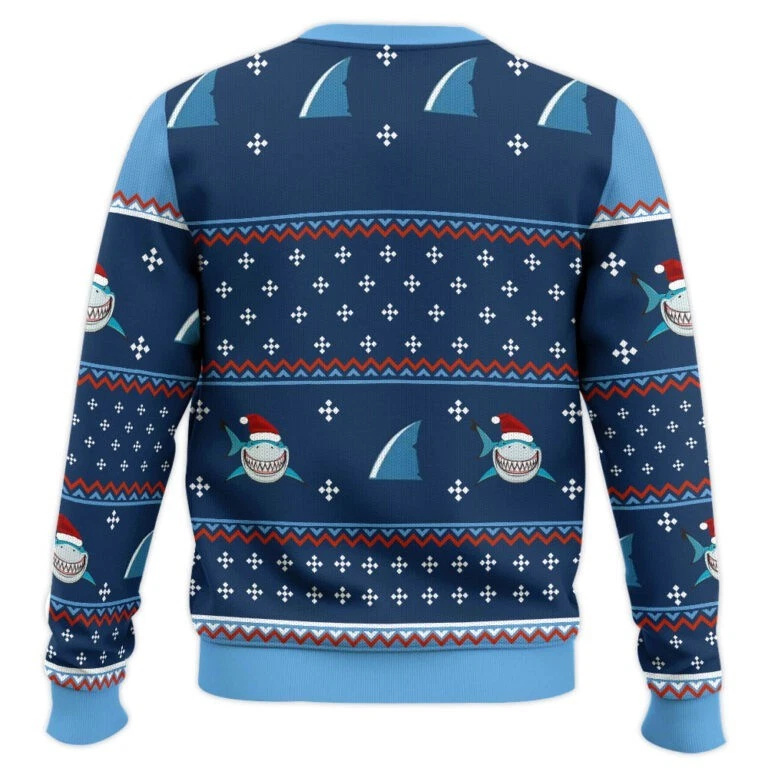 Santa Jaws Coming for You Ugly Christmas Sweater