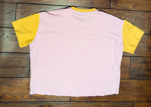 Camiseta Loewe x Paula’s Ibiza Rosa y Dorado Bordado Logo Calce Cuadrado Talla M - Imagen 9 de 15