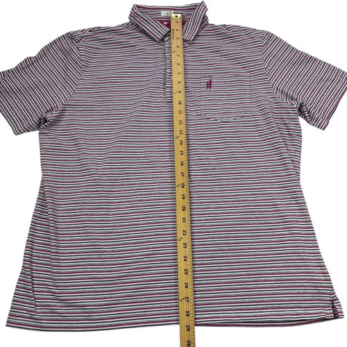 Camisa polo de golf Johnnie-O Hangin Out para hombre XXL 2XL a rayas algodón tejido spandex - Imagen 9 de 19
