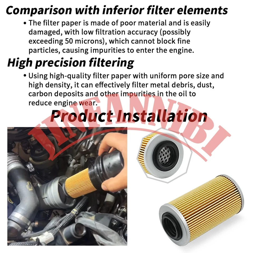 3 Packs Oil Filters Replacement Kit & Spark Plugs for Sea-Doo Wake 155 2009-2017 - Image 2 of 4