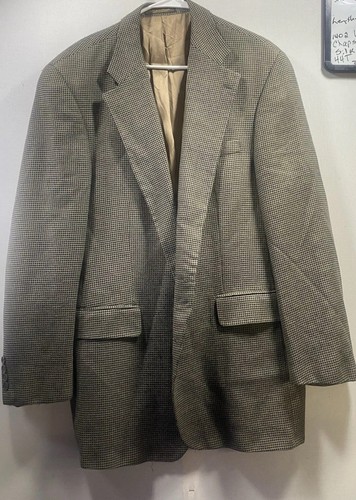 Blazer Polo Ralph Lauren de lana de seda 44T vintage años 80 pata de gallo - Imagen 1 de 13