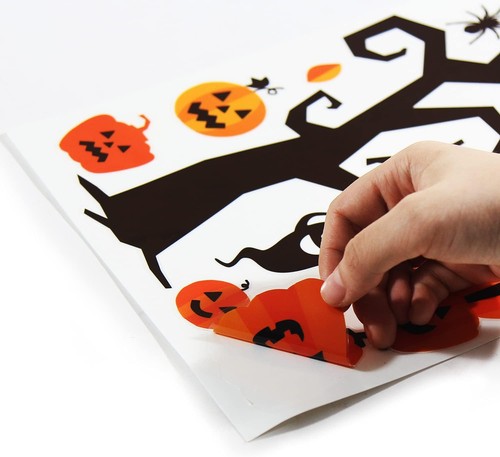 CCINEE Halloween Window Stickers - 10 Sheets 11 x 8.7Inch, Multicolor - Picture 6 of 7