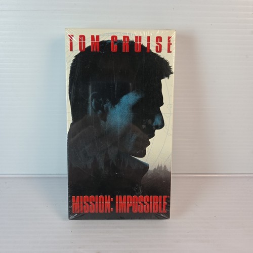Mission Impossible Tom Cruise (1996) VHS-Kassette brandneu fabrikversiegelt Wasserzeichen