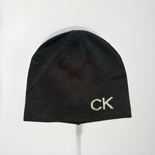 Calvin Klein Logo men's beanie hat - Black