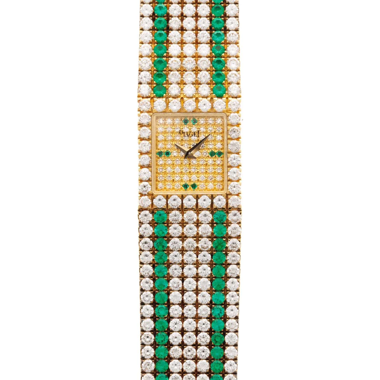 Piaget — Piaget Yellow Gold, Diamond and Emerald Watch Ref. 15301