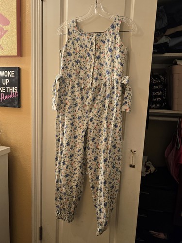Sweet Harts Floral Girls Romper Aprox Sz 7 Read Description - Picture 2 of 8