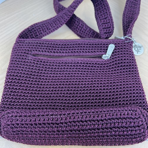 The Sak Crochet Crossbody Bag Womens Handmade Shoulder Purse Perfect For Fall! - Picture 4 of 5
