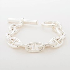 Herm s Cha ne d'Ancre TGM Bracelet 11 frames 925 106.5g Silver