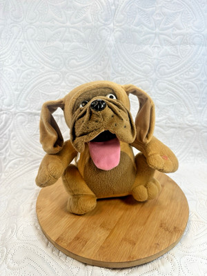 Rare Vintage Just For Laughs Crazy Animal Laughing Dog Plush