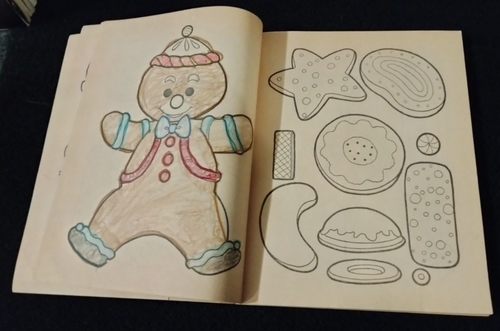 NIGHT BEFORE CHRISTMAS CHILDREN'S COLORING BOOK WHITMAN PUBLISHING 1961 VINTAGE - Foto 4 di 7
