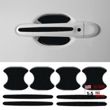8PCS Car Door Handle Cup Scratch Protector Reflective Sticker - Anti Black