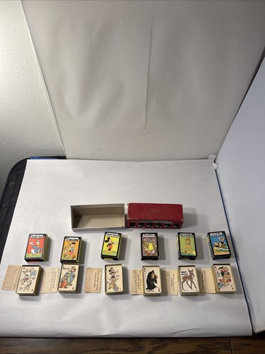 Vintage 1946 Disney Mickey Mouse Library of Card Games by Russel Mfg Vol 1-6