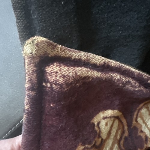 LAP BLANKET Horsehair Vintage Mohair Carriage Chase? 54X60 Heavy Wool Feel Rose - Picture 7 of 14