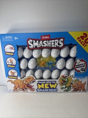 Zuru Smashers 20 Pack Smash Egg Rebuild & Remash Dinosaur Eggs Surprise Egg