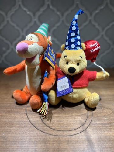 Disney X Gund Winnie The Pooh And Tigger Happy Birtgday Plush