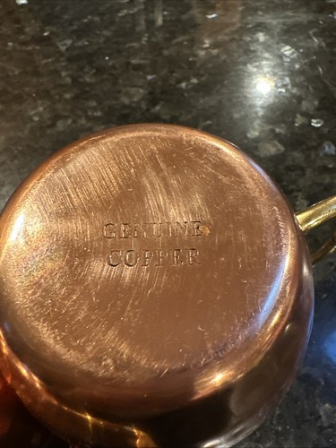 Godinger hammered copper plated stainless steel mug Set Of 2 - Picture 6 of 8