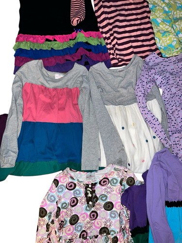 Hanna Andersson Girls Dresses Lot Of 9 Long Sleeve Sz 140 US 10 - Picture 3 of 8