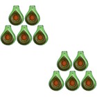 10 Stück Donut-Frucht-aufblasbare Pool-Cup-Inhaber schwimmende Untersetzer für