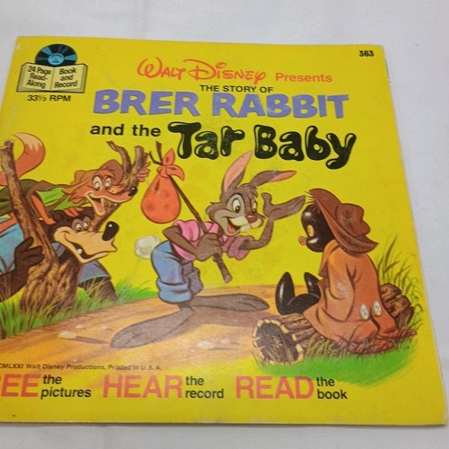 Vintage 1971 Disney Brer Rabbit and The Tar Baby See Hear Read Book and Record - Picture 4 of 8
