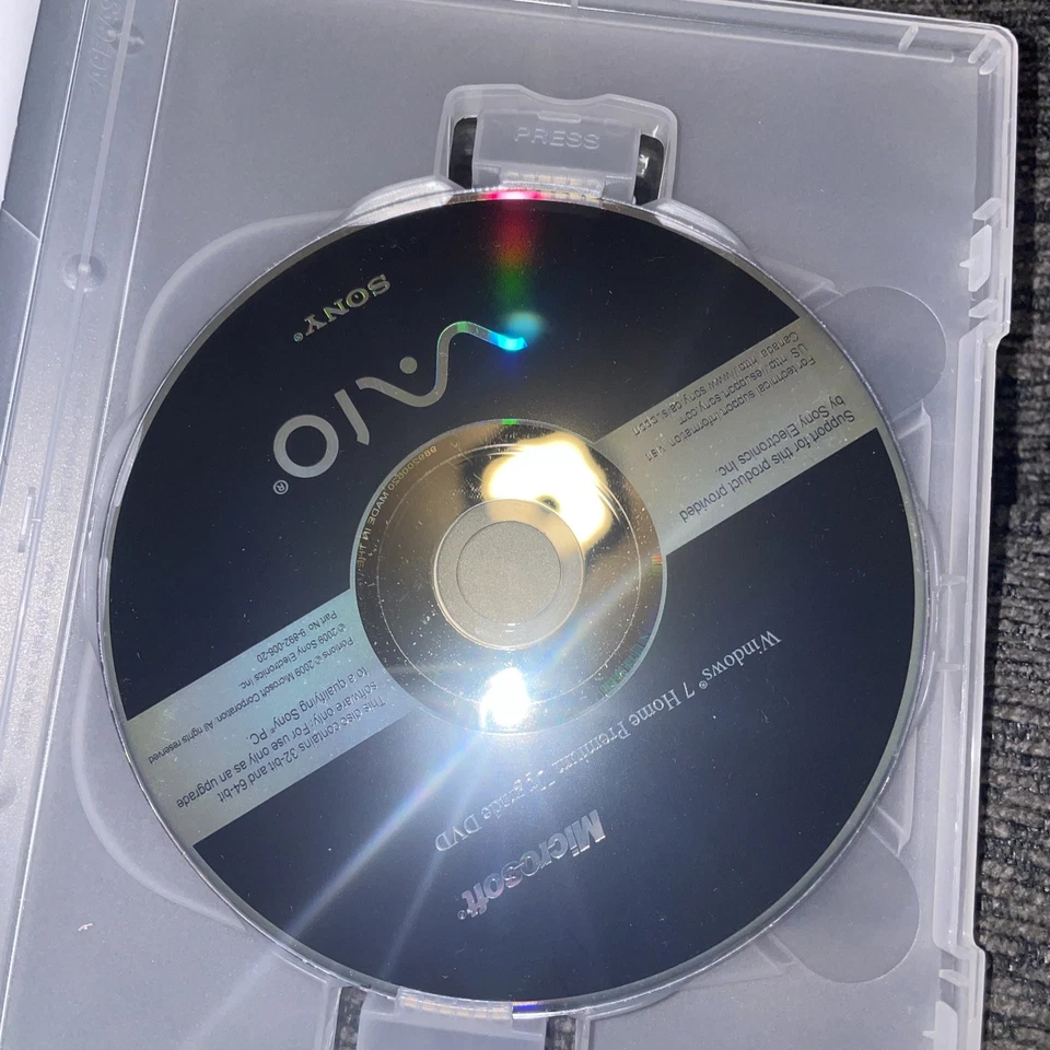 Sony Vaio Windows Vista Home to Windows 7 Home Premium Upgrade Disc DVD - Image 2 of 2