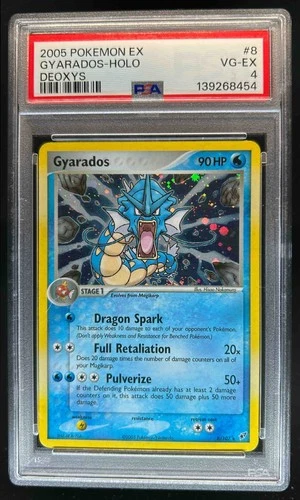 2005 Pokemon EX Deoxys Gyarados Holo #8/107 PSA 4