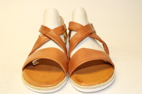Spring Step Womens 10 10.5 41 Brown Leather Slingback Sandals Spain Made Shoes - Picture 12 of 24