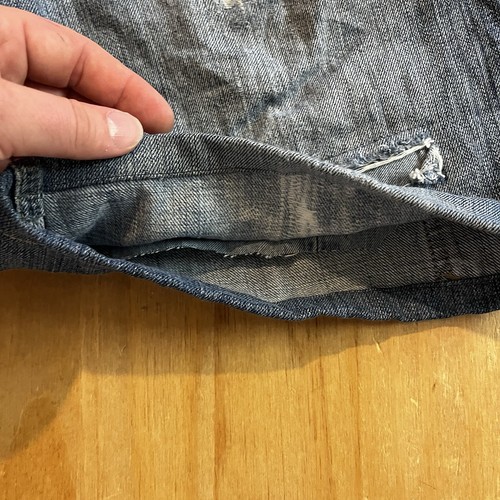 Pantalones cortos de mezclilla Carhartt para hombre W34 desgastados carpintero campo ropa de trabajo informal - Imagen 6 de 9