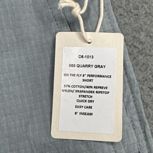 Duck Head * On The Fly * Performance 8" Short Quarry Gray Gr. 34 Neu mit Etikett - Bild 11 von 15