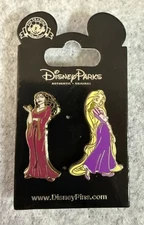 Disney Pin - 2-Piece Set Tangled Rapunzel with Pascal and Mother Gothel