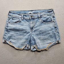 Old Navy Women Size 12 Light Blue Denim Boyfriend Shorts