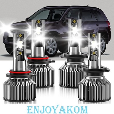 For Suzuki Grand Vitara 2006-2013 LED Headlight Kit Bulbs High Low Beam Light