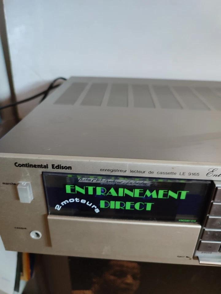 PLATINE STEREO LECTEUR CASSETTE CONTINENTAL EDISON LE 9165  2 MOTEUR FONCTIONNE - Photo 3/4