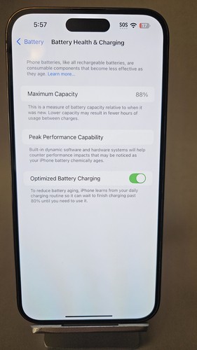 Apple iPhone 14 Pro Max - 128 GB - Silver Physical Sim Excellent - Photo 3 sur 3