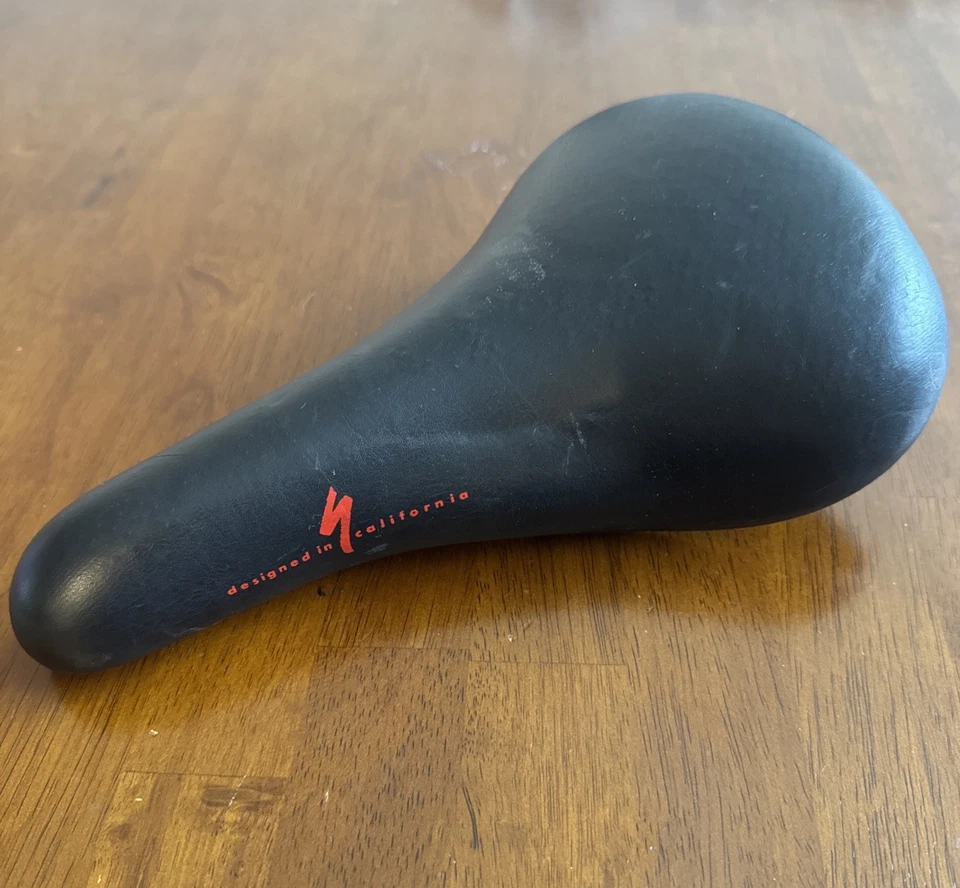 Sillín de bicicleta especializado vintage - negro - diseñado en California - carretera / MTB Foto 2 de 4