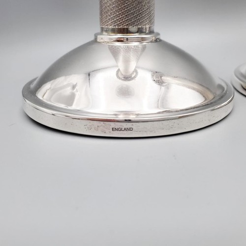 ASPREY London Pair Sterling Silver 8” Candlesticks Milled Excellent Condition! - Picture 9 of 10