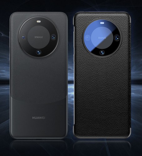 For Huawei Mate 60 Pro+ RS Ultimate Genuine Leather Window Flip Smart Case Cover - Picture 11 of 16