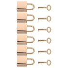  Goldglänzendes Vorhängeschloss Kleine Vorhängeschlösser Mit Schlüssel Mini