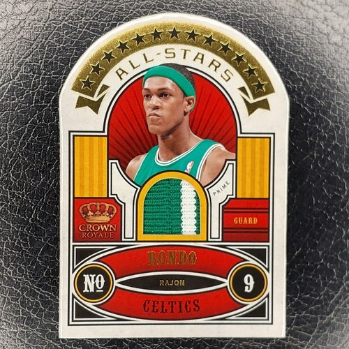 RAJON RONDO #01/25 All-Stars Materials Die Cut Patch 2009-10 Crown Royale BOSTON