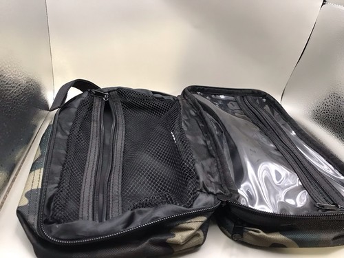 Camouflage Toiletry Bag With Fish Embroidered On It - Picture 4 of 5