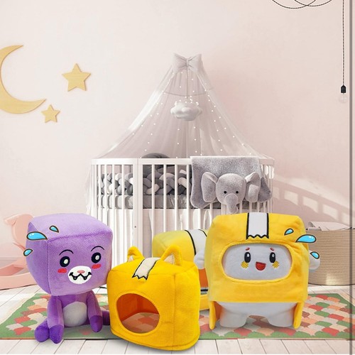 2x Stck. Boxy und Foxy Stofftier abnehmbarer Hut süß Plüsch Kissen Geschenk (Foxy + Boxy) - Bild 3 von 8