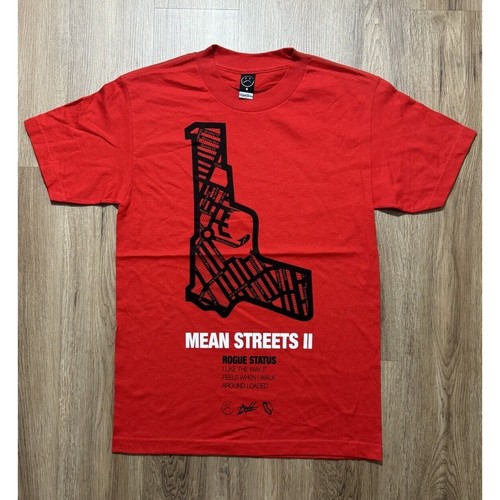 Y2K Rogue Status Mean Streets II Red T Shirt Mens Size S