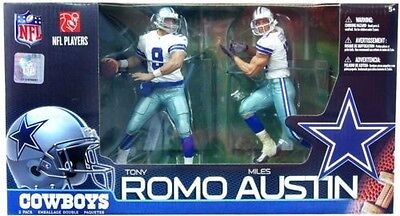 Tony Romo and Miles Austin McFarlane 2 Pack Dallas Cowboys Fast Shipment