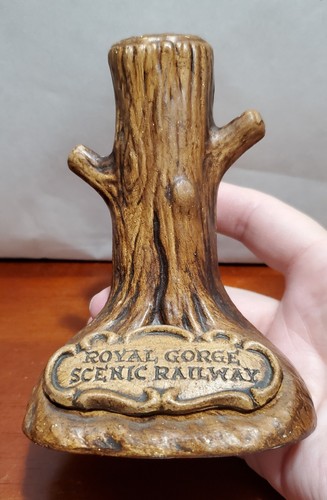 Vintage Schatz Handwerk Keramik Souvenir Ring Halter, Royal Gorge Scenic Railway - Bild 4 von 12