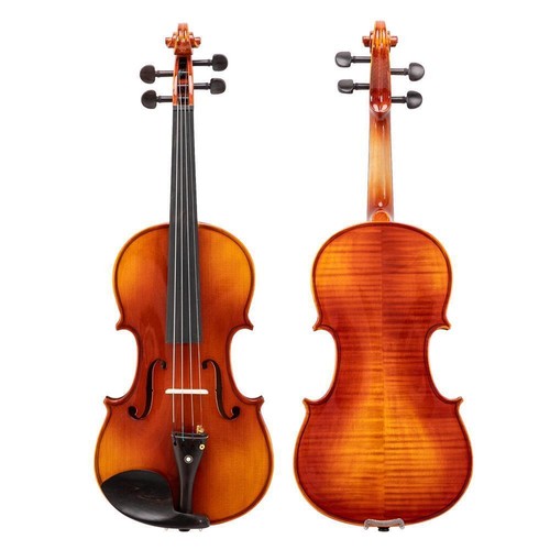 Glarry Full Size 4/4 Acoustic Spruce Violin Ebony With Bow+Rosin+Hard Case US - Picture 2 of 10