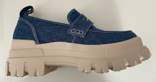 Zapatos Mocasines Buffalo Aspha Algodón Orgánico Denim Azul Talla 4,5,6,5,7 Reino Unido Vegano - Imagen 13 de 17