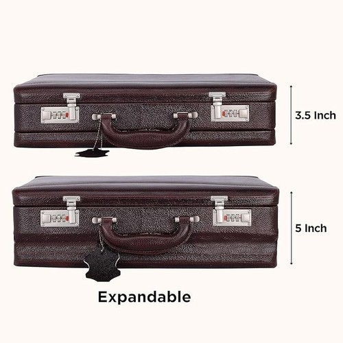 Nuevo Maletín de Viaje de Cuero Combinación Cerradura Oficina Negocios Bolso de Mano - Imagen 7 de 7