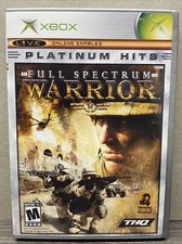 Full Spectrum Warrior (Microsoft Xbox, 2004) GREAT W/MANUAL! PLATINUM HITS - CIB