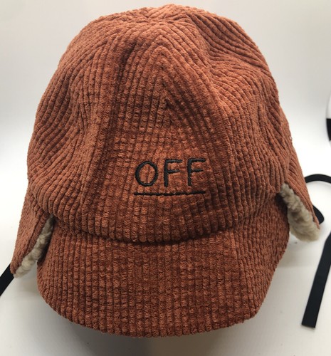 Toddlers Corduroy Bucket Hat Fleece Ear Flaps Tie Strings - Picture 4 of 9