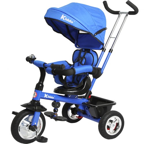 Cochecito Kiddo Baby Kids 4 en 1 bicicleta en triciclo 3 ruedas freno de dosel - Imagen 3 de 41